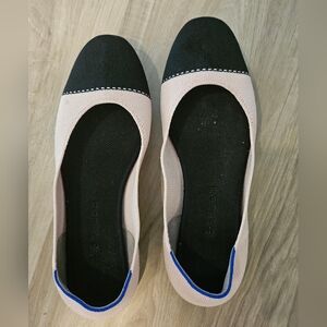 Rothy's Black and Pink Flats Size 11